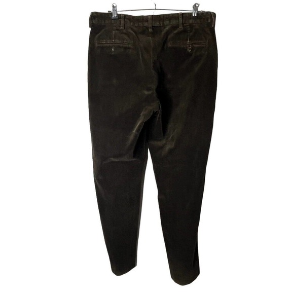 Vintage Polo Ralph Lauren Corduroy Pants Men’s 35 x 32 Preston Fit Stretch Brown - Picture 4 of 10